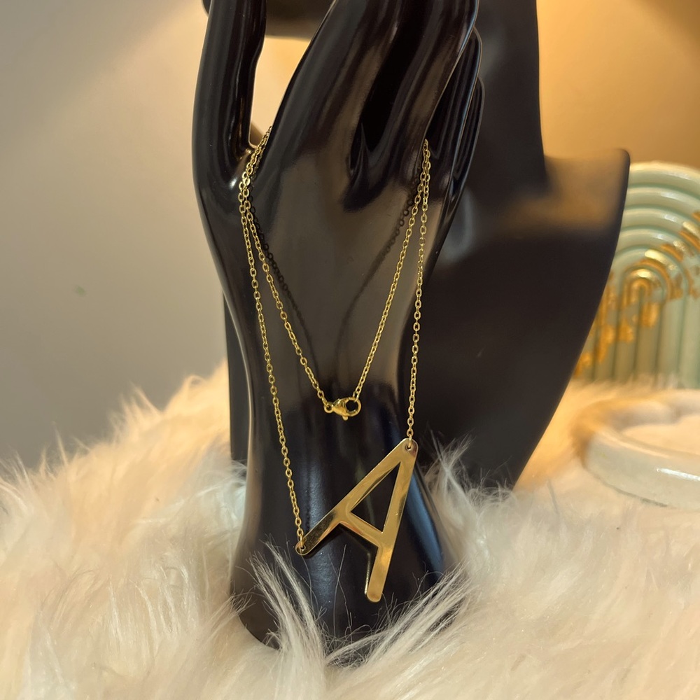 Gold Initial Necklace